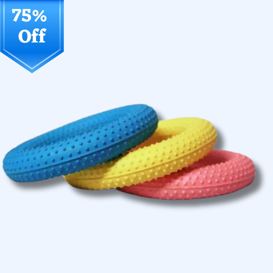 Tasco Sports Tennikoit Rings, Rubber Dotted Rings for Kids, Baby Girls Boys (2)