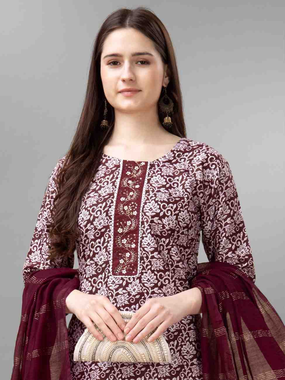 Fully Stiched Rayon Kurti Pant Dupatta