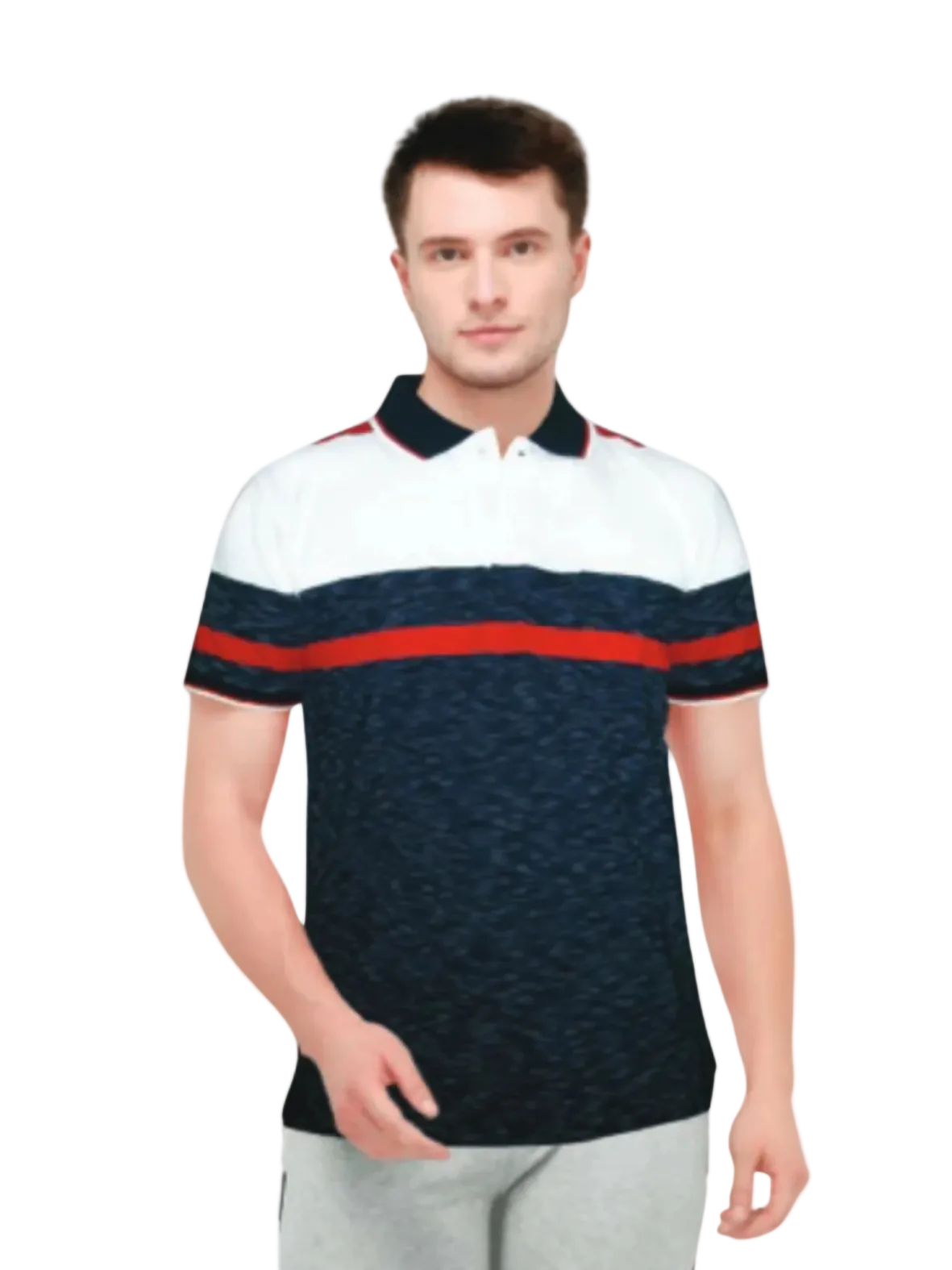 mens stripe polo t shirt 100% combed cotton bio soft regular fit casual wear
