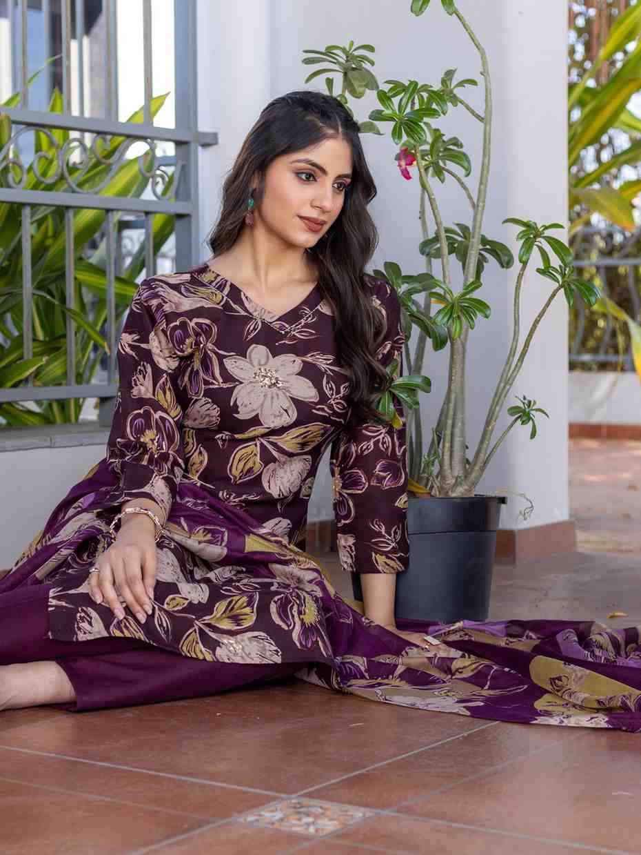 Fully Stiched Cotton Kurti Pant Dupatta