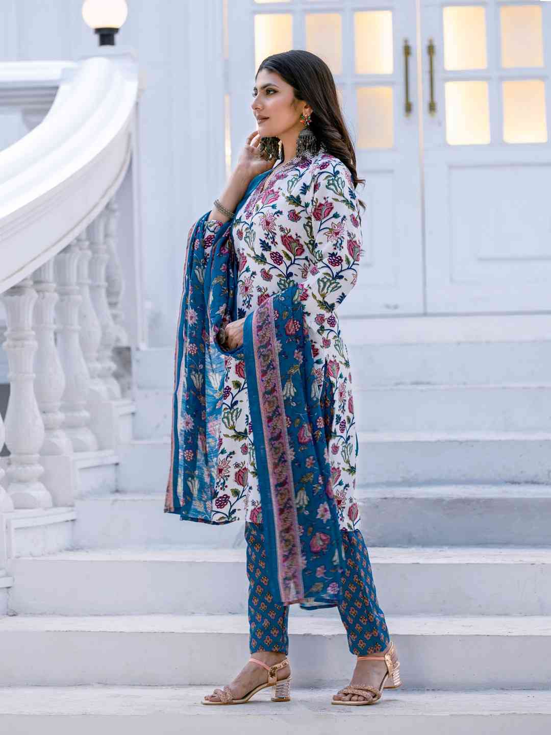 Fully Stiched Rayon Kurti Pant Dupatta