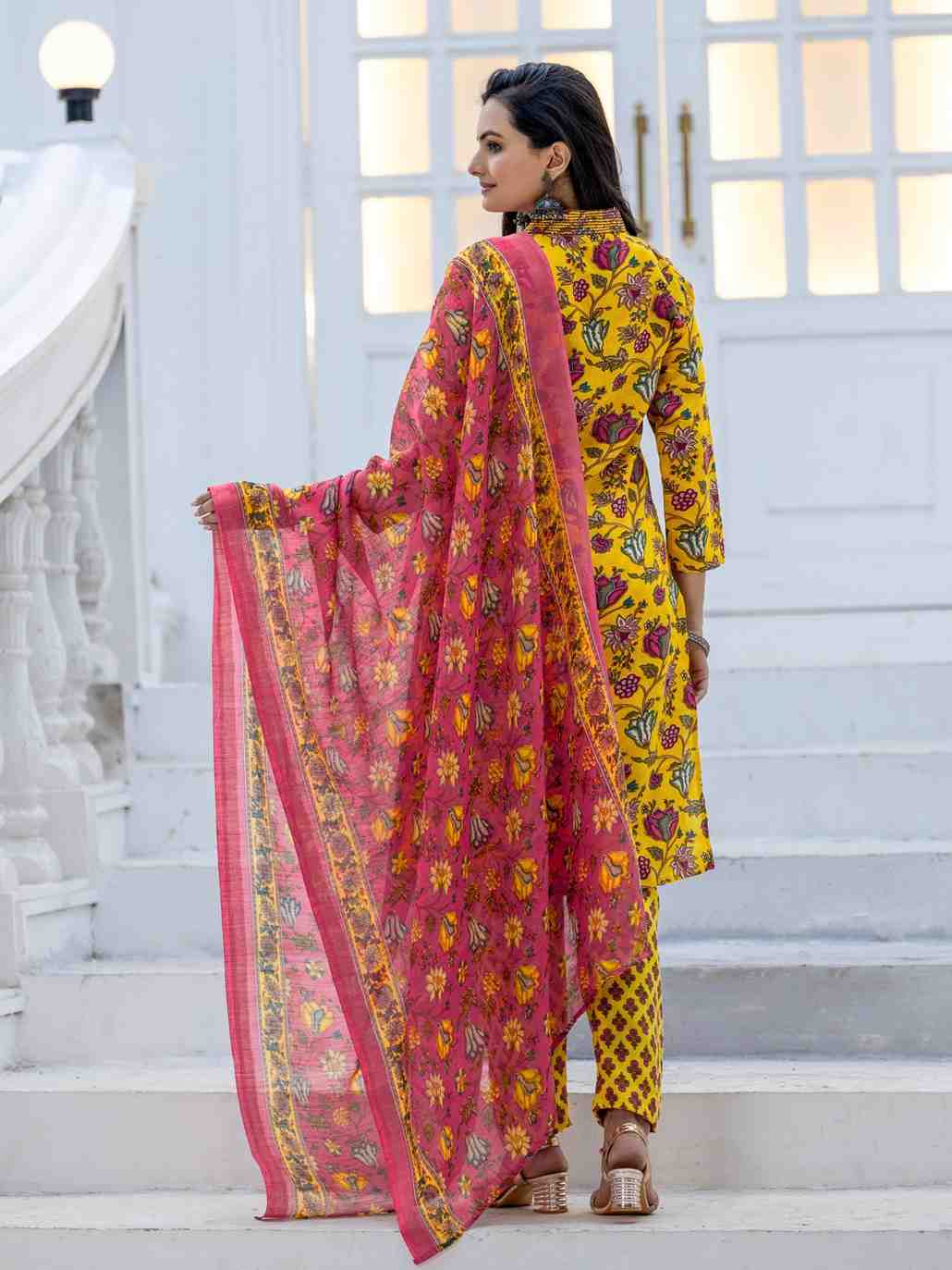Fully Stiched Rayon Kurti Pant Dupatta