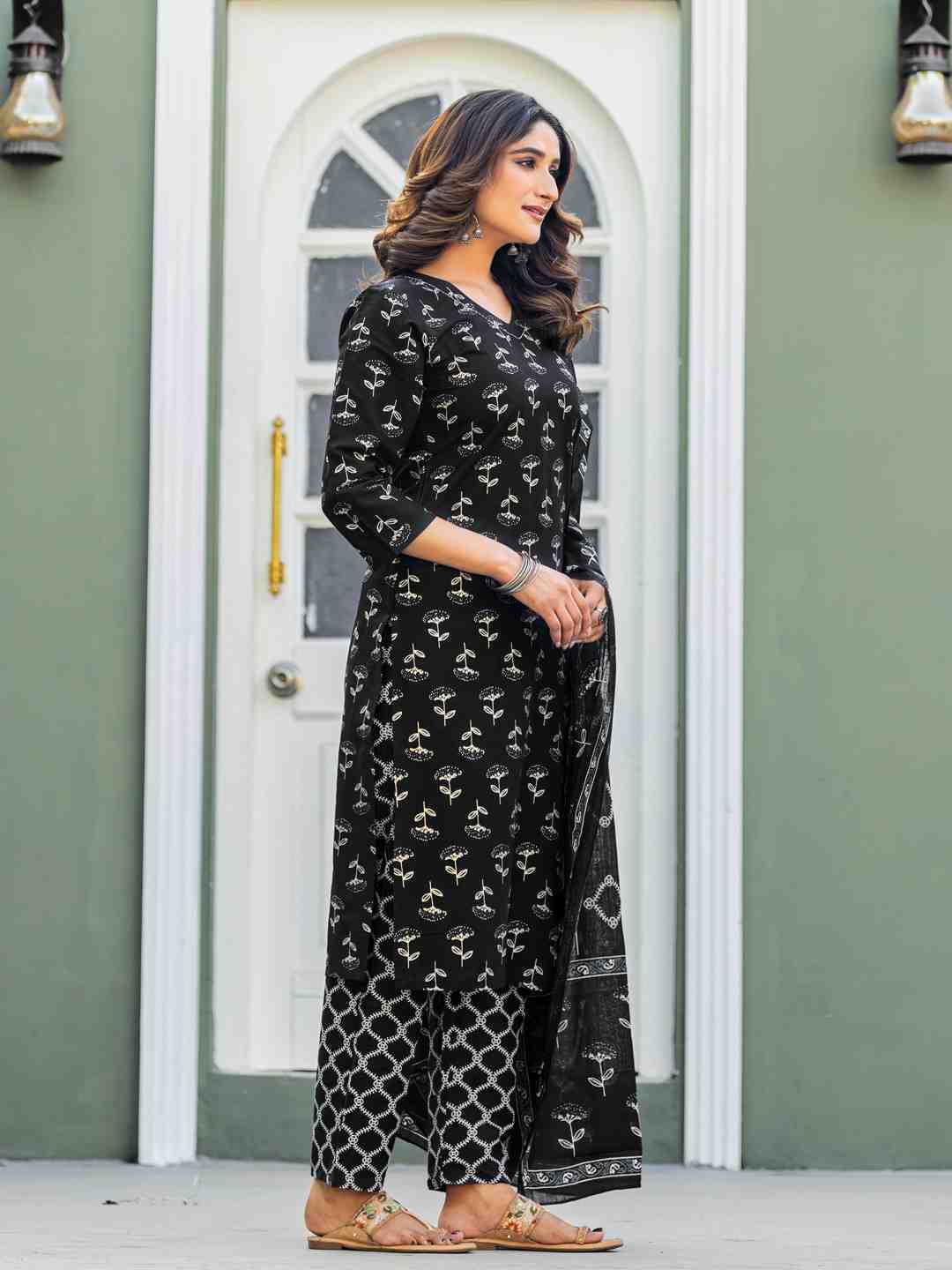 Fully Stiched Cotton Kurti Pant Dupatta