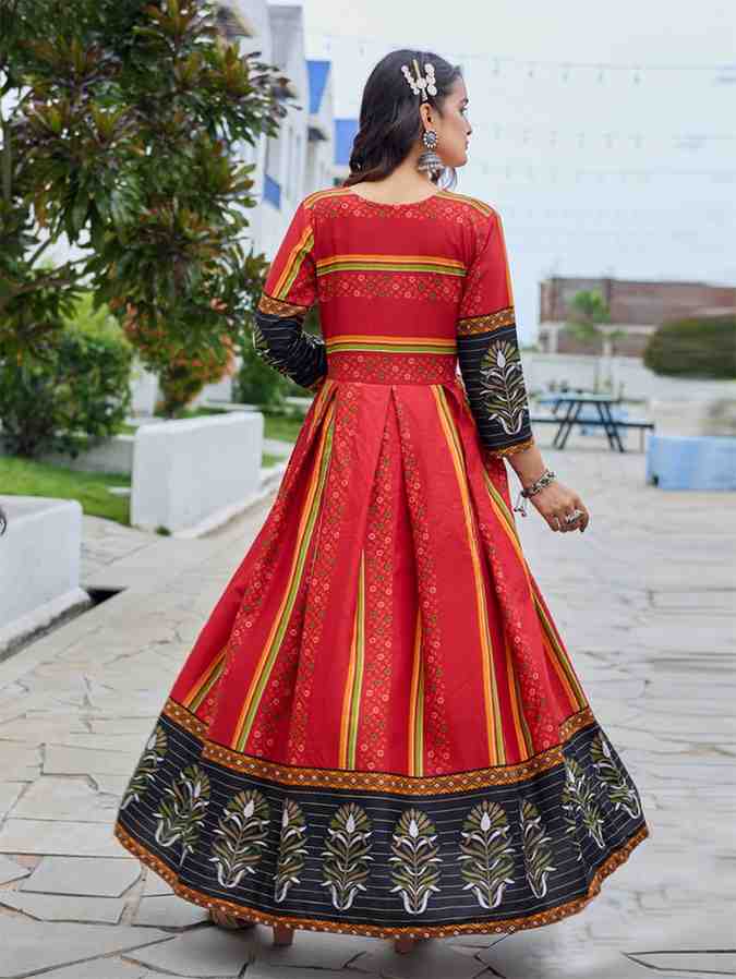 Fully Stiched Rayon Anarkali Gown