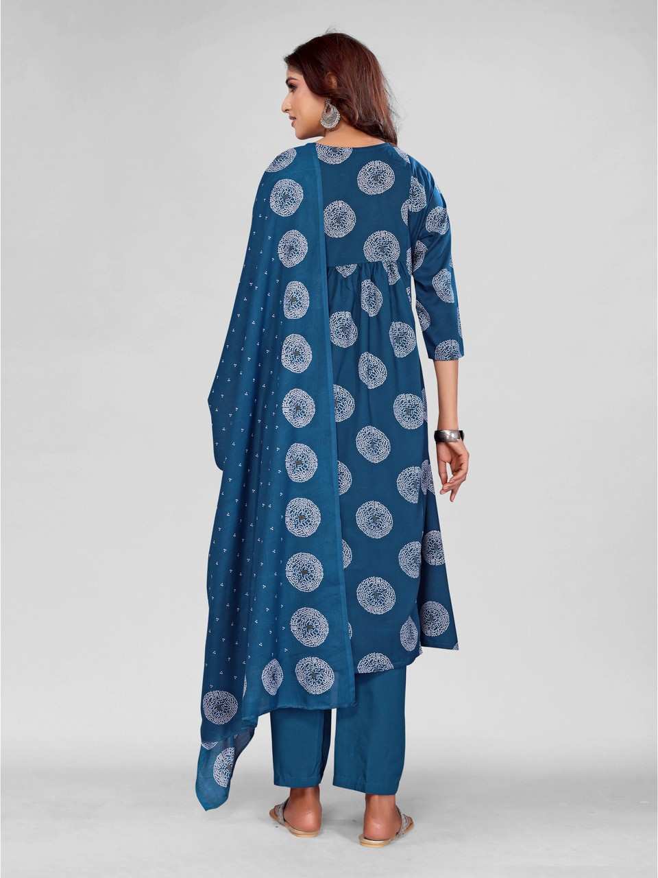 Fully Stiched Rayon Printed Kurti Pant Dupatta