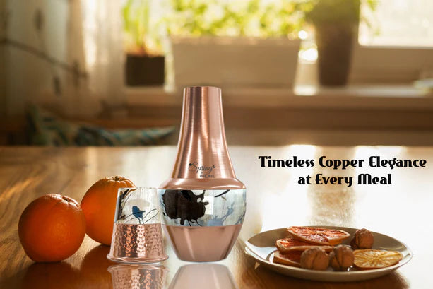 LA'FORTE Copper Bottle Venus Jar 1400 ml (Gold Royal) LA FORTE
