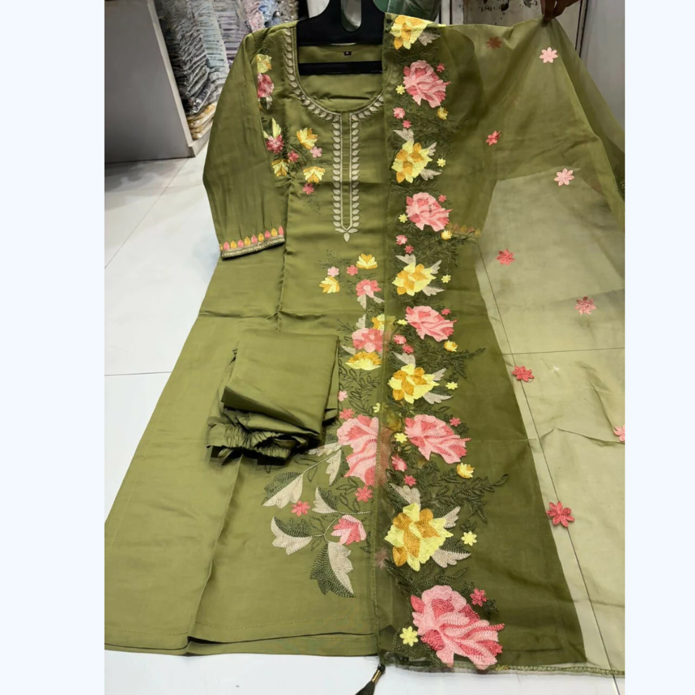 KURTI WITH PANT AND DUPPTA SET