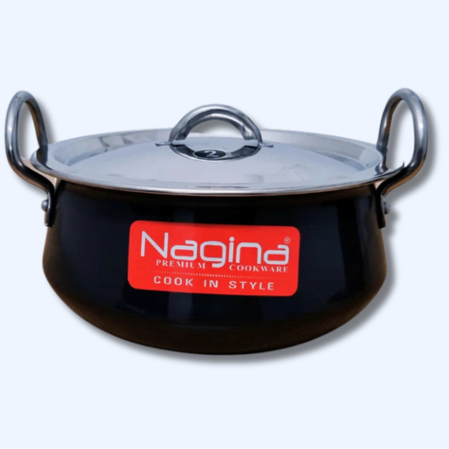 NAGINA Hard Anodised Handi with Steel Lid