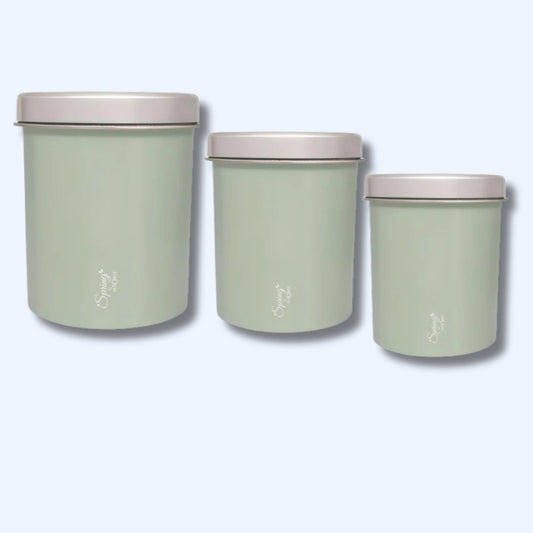 3-Piece Premium Kitchen Canister Set | Airtight Storage for Tea, Coffee, Spices & More
