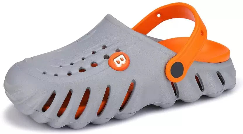 Sling Back Clogs For Boys (Grey , 5.5 -6 Years)
