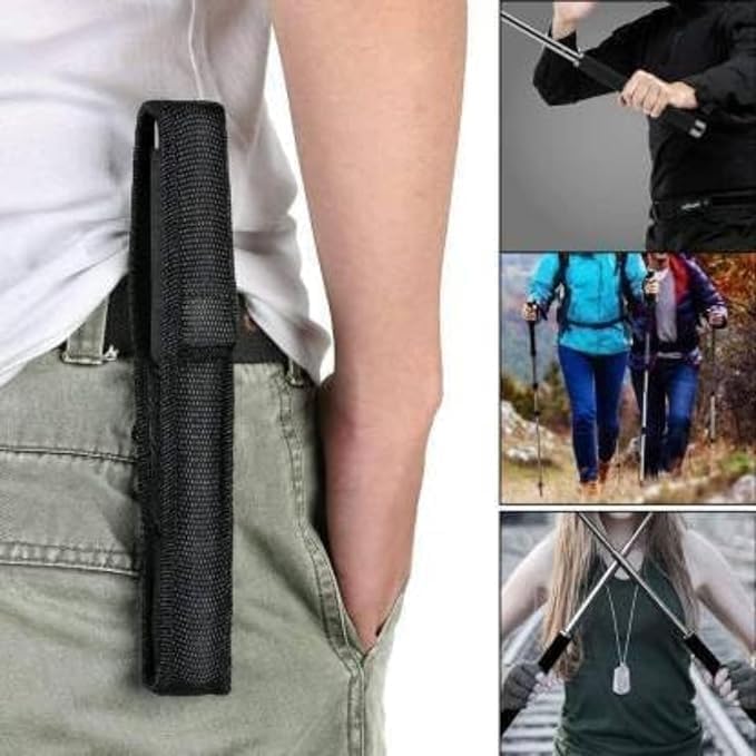 Highest Grade Foldable Pointer Safty Stick | Hiking Stick with Nylon Bag for Men and Women with Professional Multitool Comfotable Grip Foldable Stick