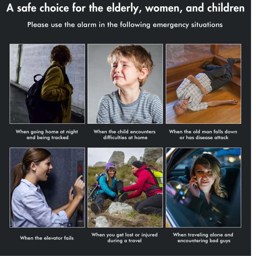 Defence Emergency Alarm in Keychain for Women Safety | Security Personal Protection Devices for Women, Girls, Kids & Elderly | SOS Alarm