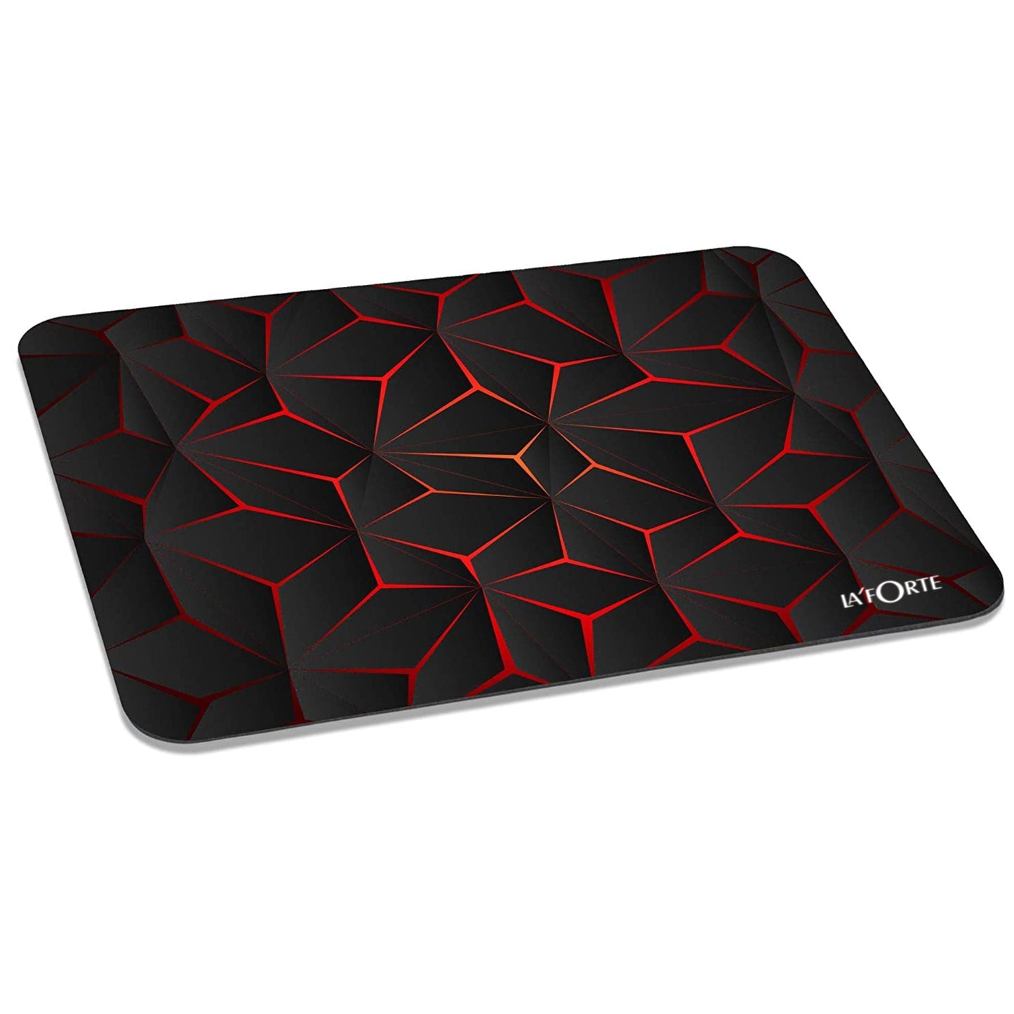 LA' FORTE Computer Laptop Non-Slip Rubber Mousepad (3 mm ) Black Abstract