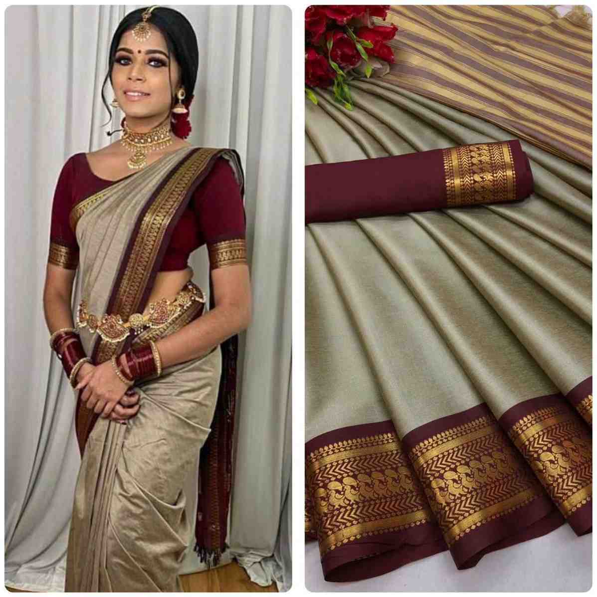 Designer Freehand Saree