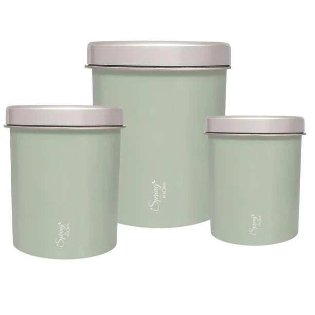 3-Piece Premium Kitchen Canister Set | Airtight Storage for Tea, Coffee, Spices & More