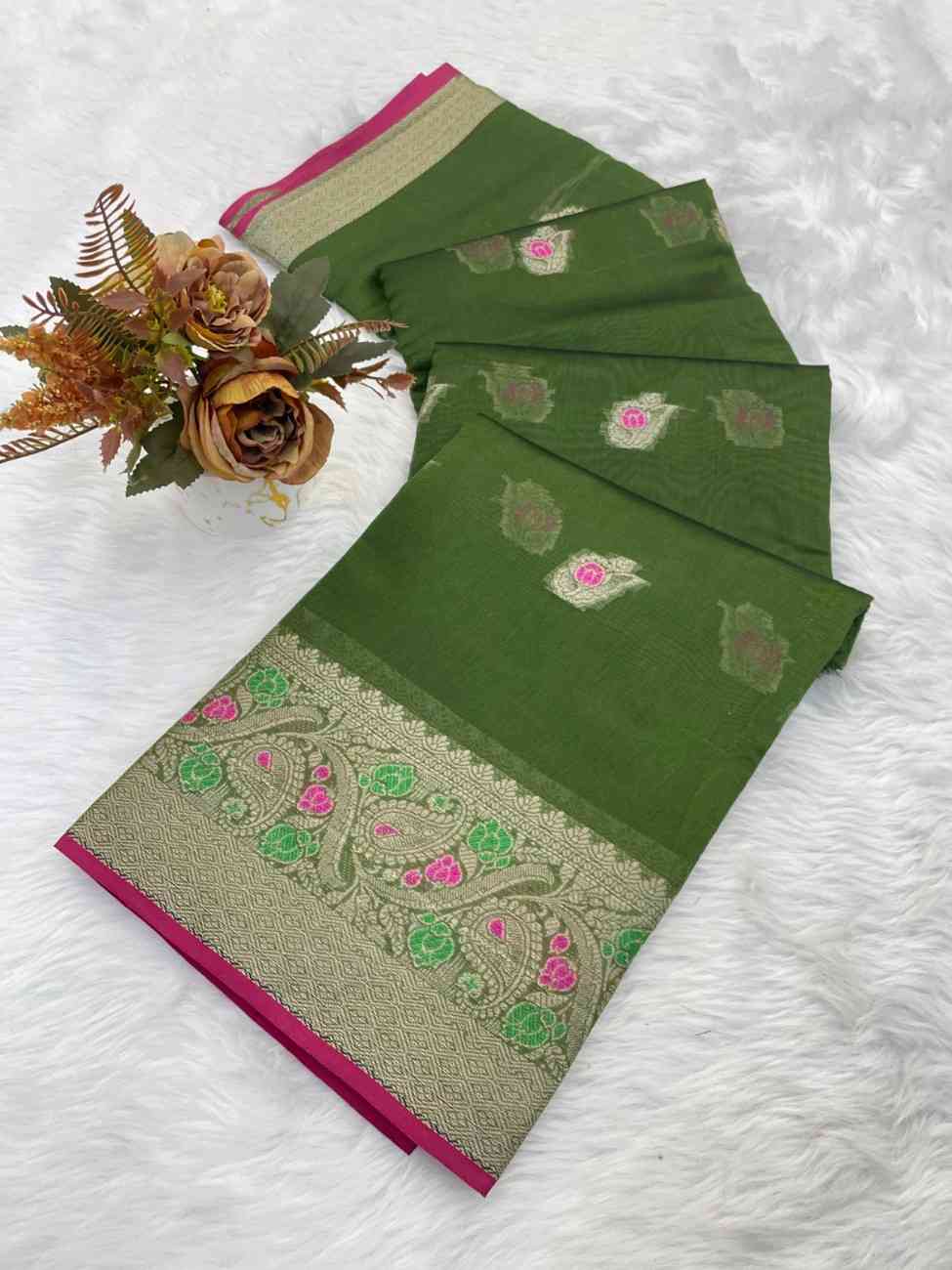 Designer Freehand Saree