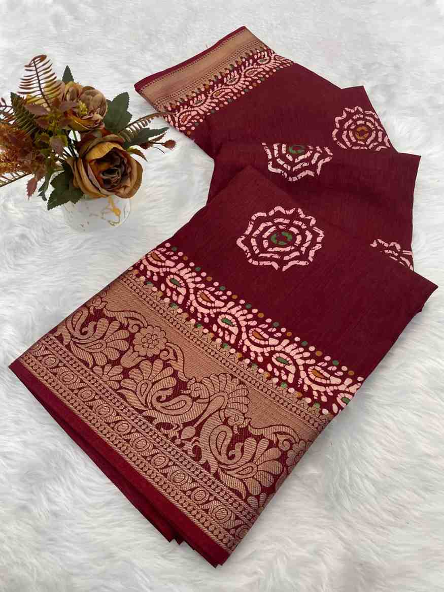 Designer Freehand Saree
