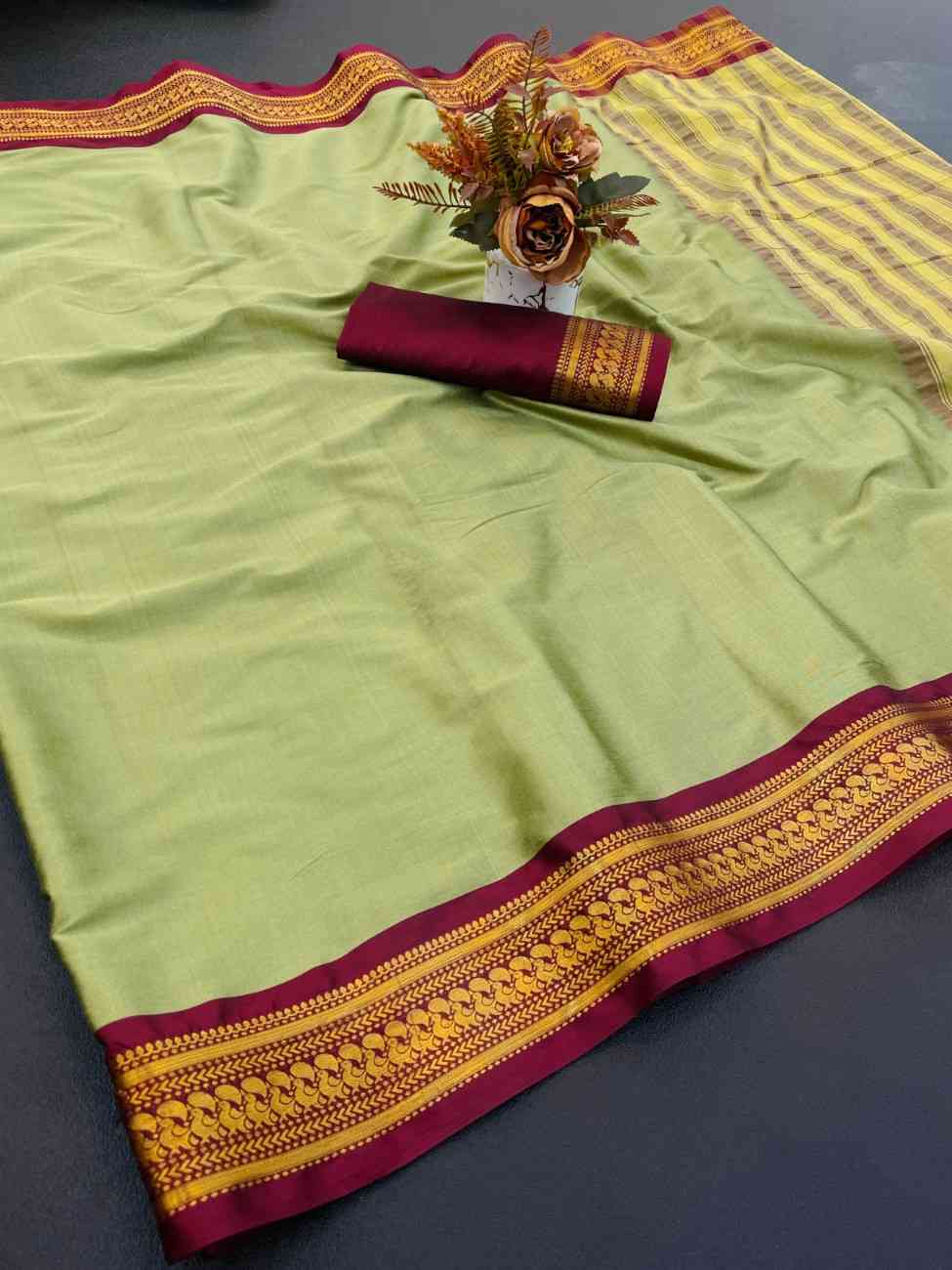 Designer Freehand Saree