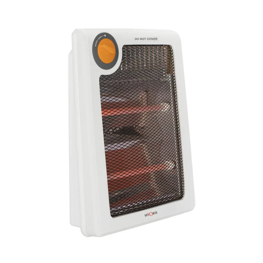 Portable Quartz Heater with Safety Grill, Dual Power Modes (400W/800W), Silent Operation