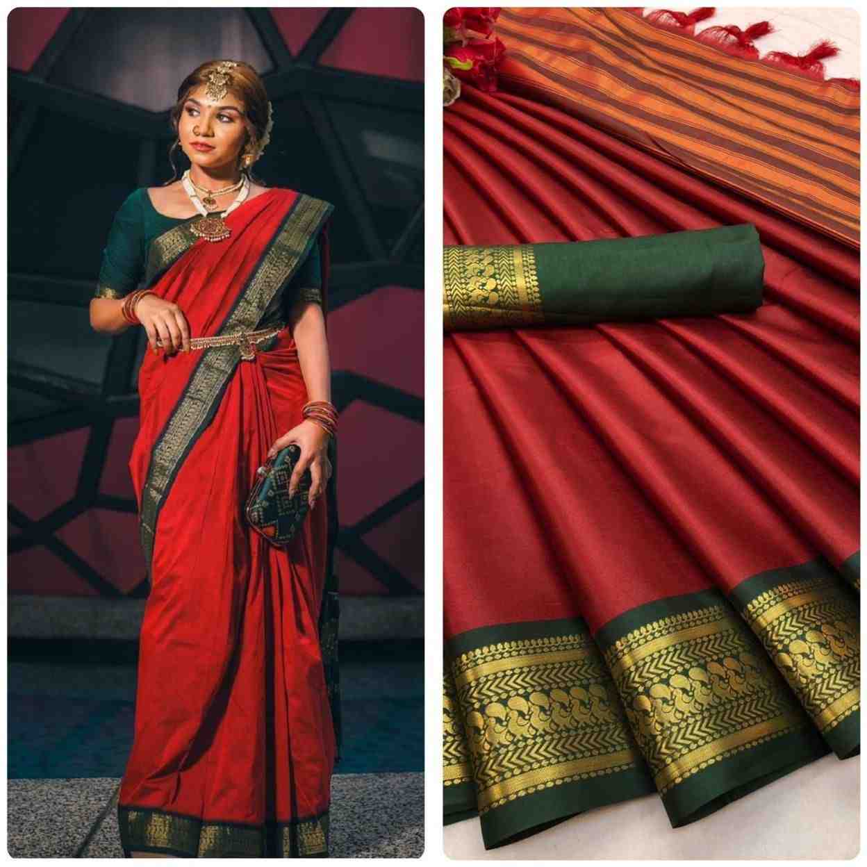 Designer Freehand Saree