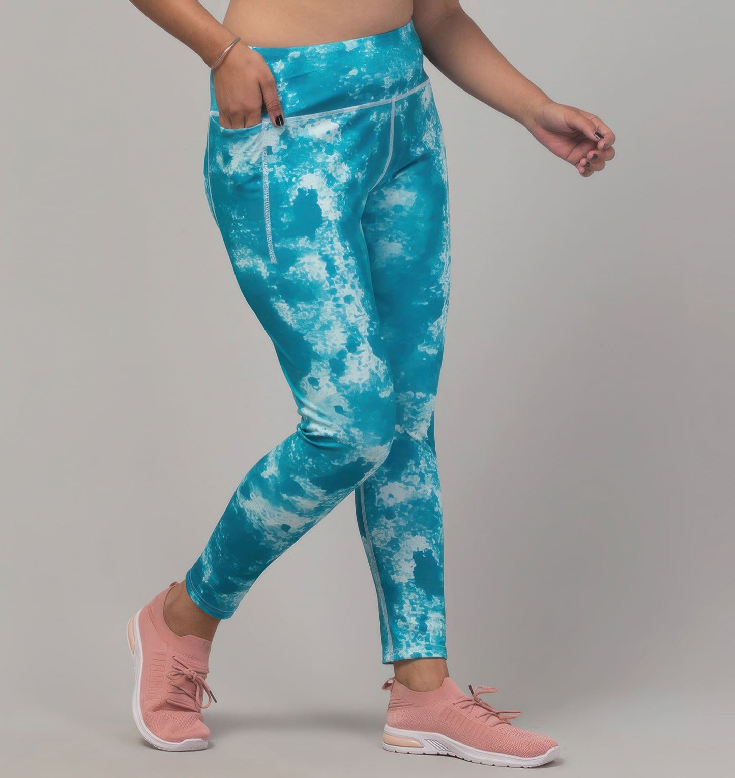 Printed Sports Leggings/Printed Gym Tights For Women's & Girls