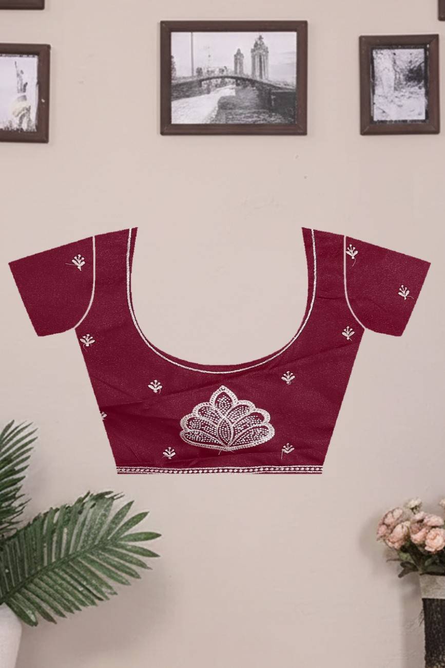 shree design georgette saree with embroidery and real mirror work festive wear