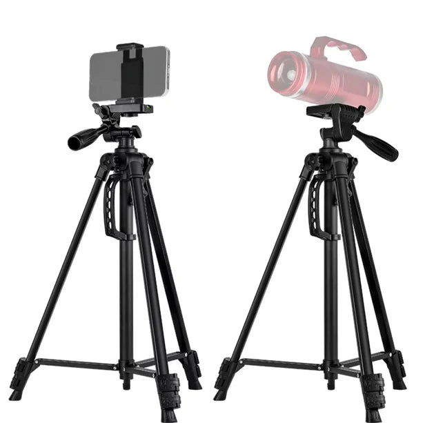 Flixx Mobile Tripod Stand | Sturdy Aluminum, Adjustable Height, 360° Rotatable Head | Lightweight & Heavy-Duty