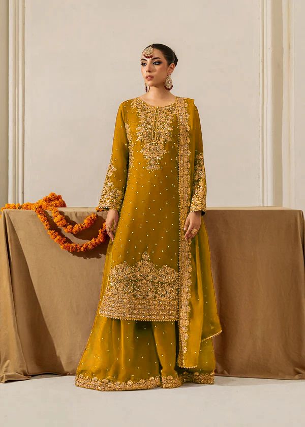 3 Piece Kurti Set with Heavy Rivet moti work