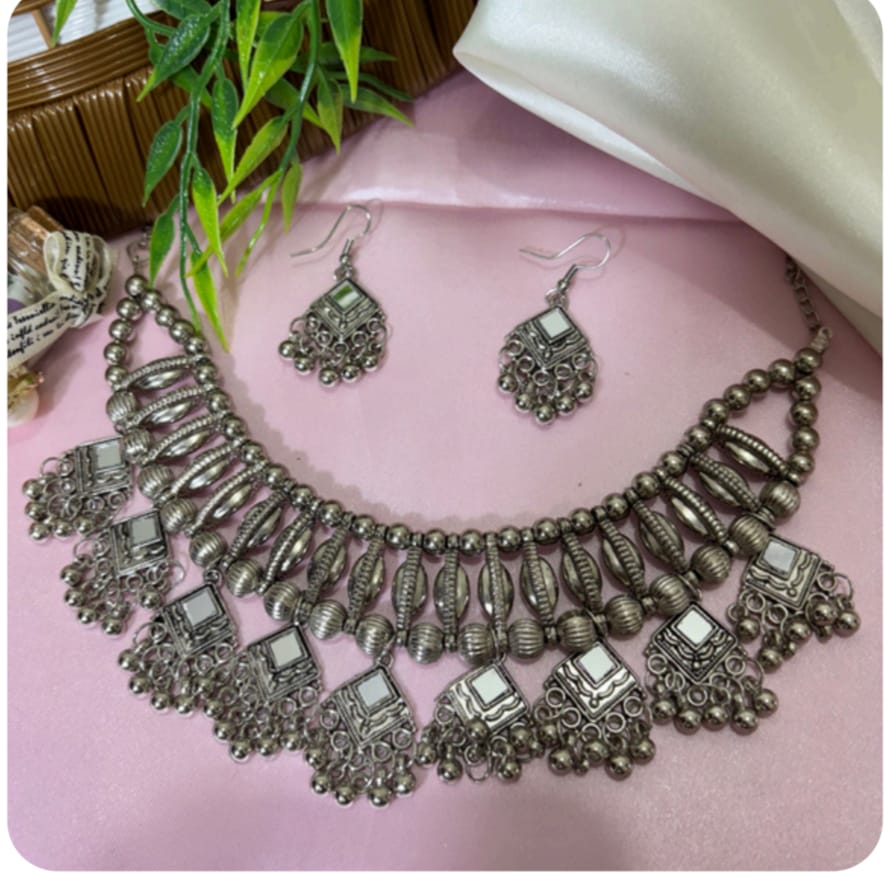 ZuDiva oxidized German silver Ncklace for Women