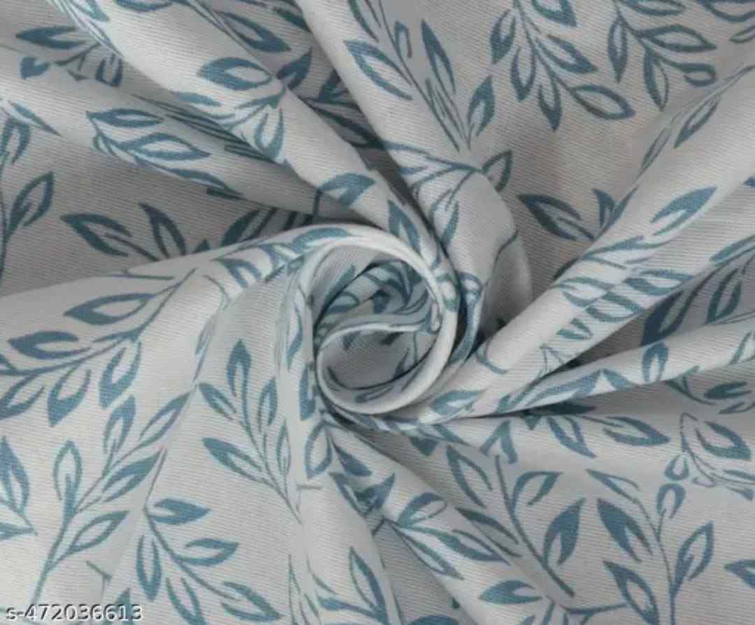 Elastic fitted king size bedsheet with pillow covers in printed glace cotton fabric.