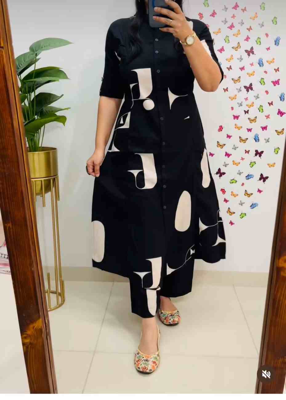 Elegant rayon slub co-ord outfit for women in ethnic style