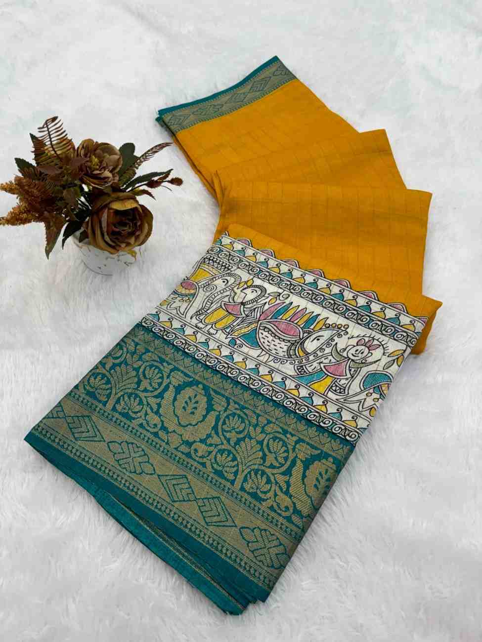 Designer Freehand Saree