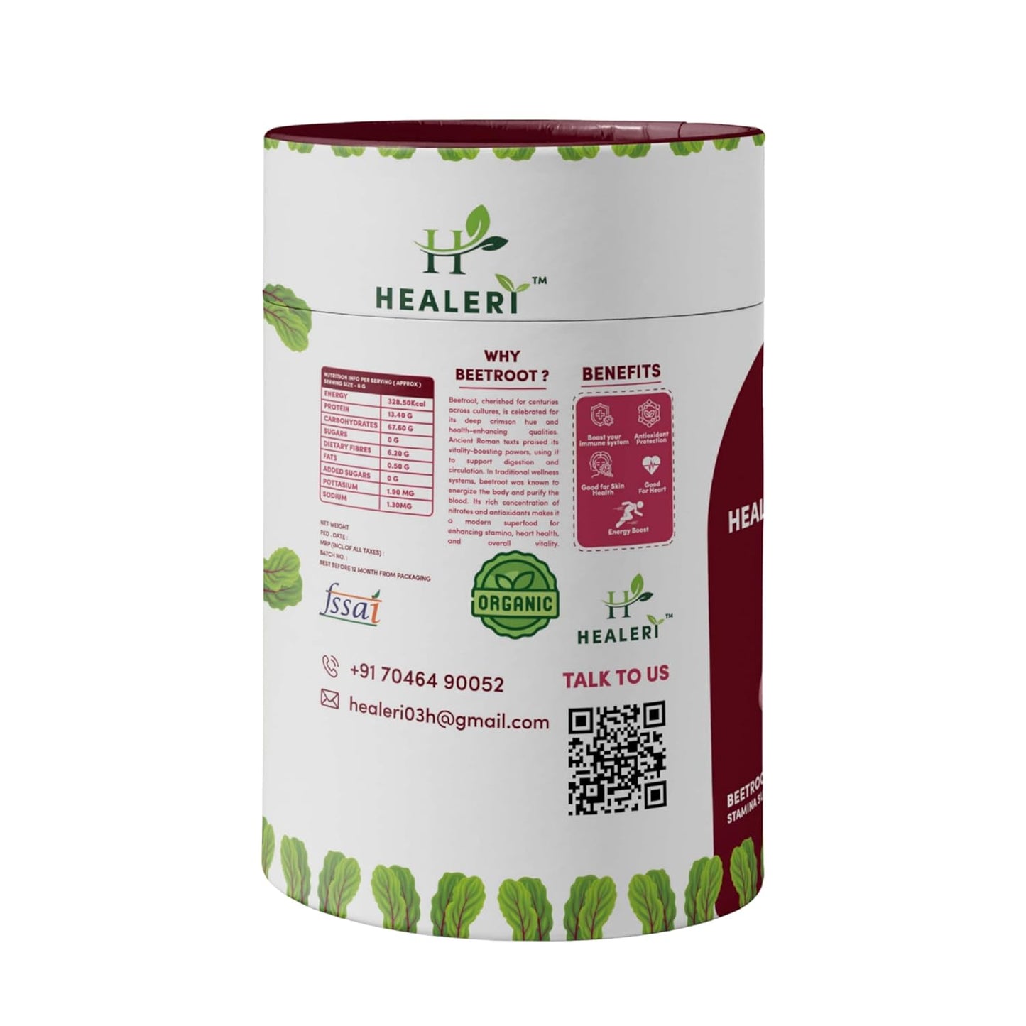 HEALERI Pure Beetroot Powder 150g Healeri