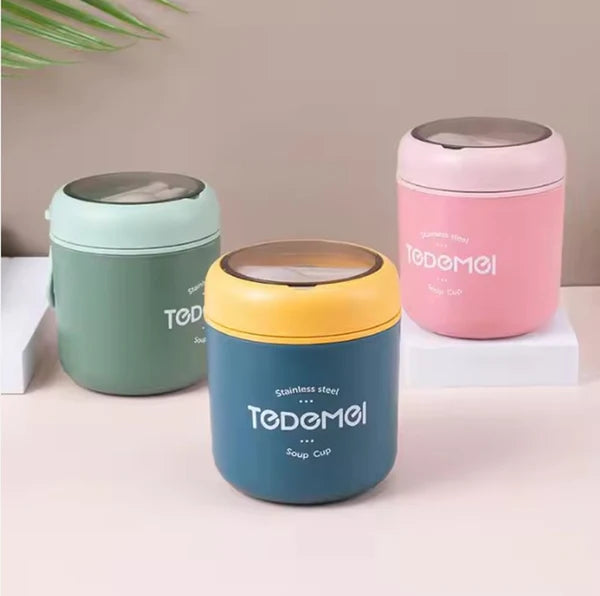 Stainless Steel Thermal Soup Cup Lunch Box Cuddle Nest