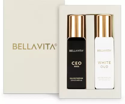 Bellavita CEO MAN perfume & WHITE OUD perfume combo| Citrus & Woody Notes |Long Lasting| Eau de Parfum - 20 ml (For Men & Women)