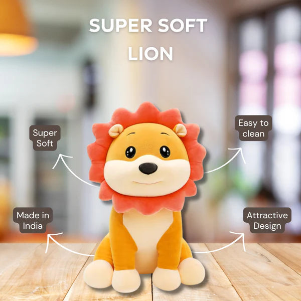 Sitting Lion Soft Toy : A Regal and Cozy Companion Cuddle Nest
