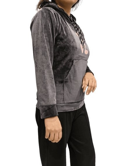 Women’s Solid Hooded Sweatshirt – Full Sleeve Hoodie