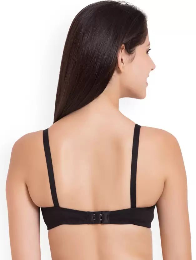 Pack of 6 Women Everyday Non Padded Bra (Black, Maroon, White, Beige, Pink, Pink)