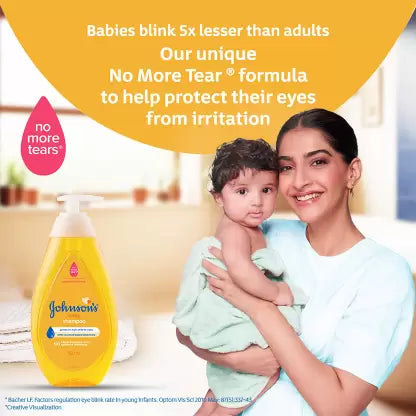 JOHNSON'S BABY No More Tears Shampoo (500ml+200ml) Home & Travel Combo Pack (700 ml)