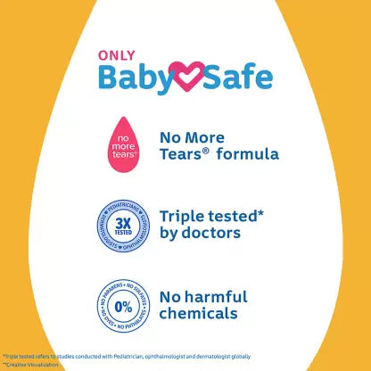 JOHNSON'S BABY No More Tears Shampoo (500ml+200ml) Home & Travel Combo Pack (700 ml)