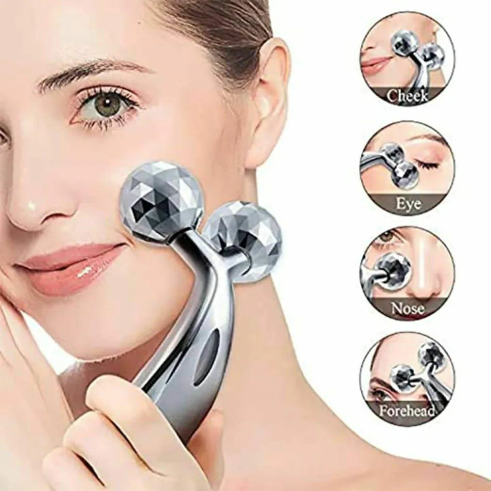 3D Manual Roller Massager For face and full body massage LA FORTE
