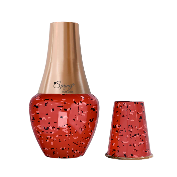 LA'FORTE Copper Bottle Venus Jar 1400 ml (Ruby Red)