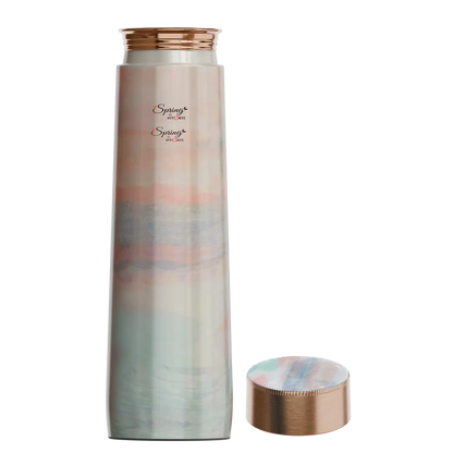 Pure Copper Elegant 1000 ml Premium Coated Water Bottles (Jupiter Pink, 1000 Ml)