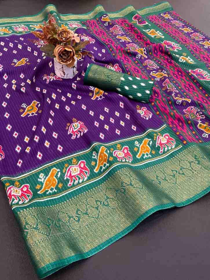 Designer Freehand Saree