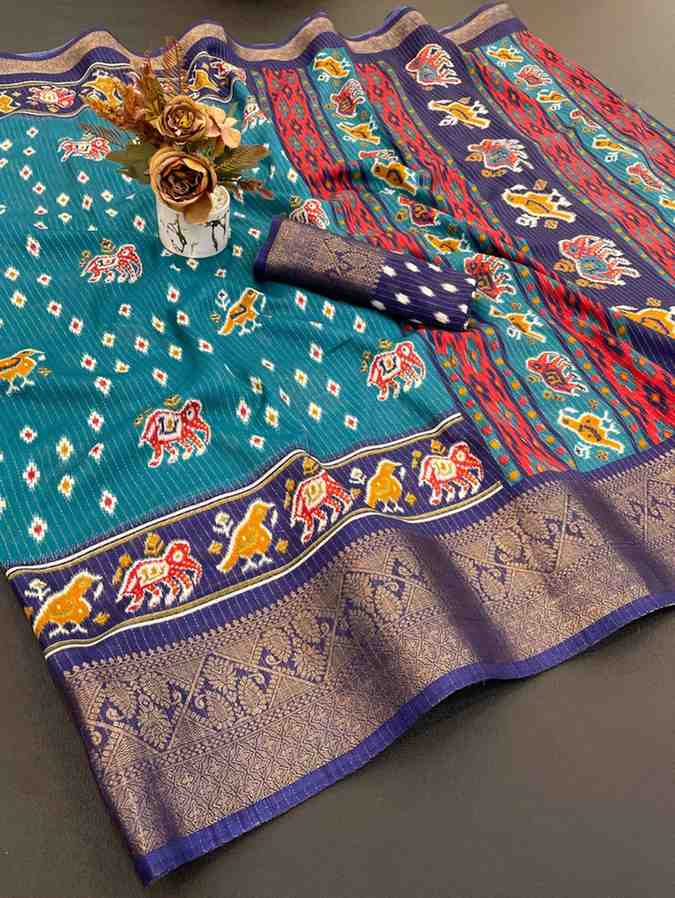 Designer Freehand Saree