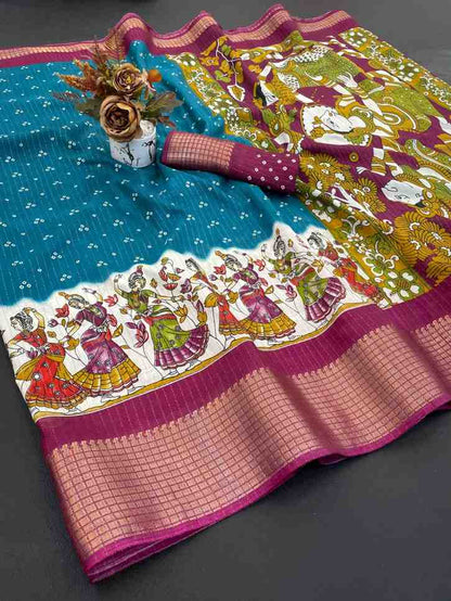 Designer Freehand Saree