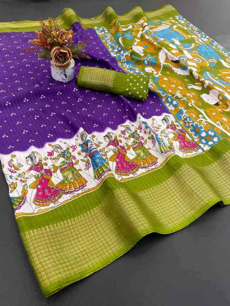 Designer Freehand Saree