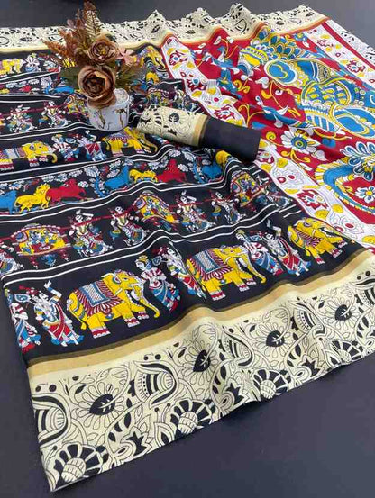 Designer Freehand Saree