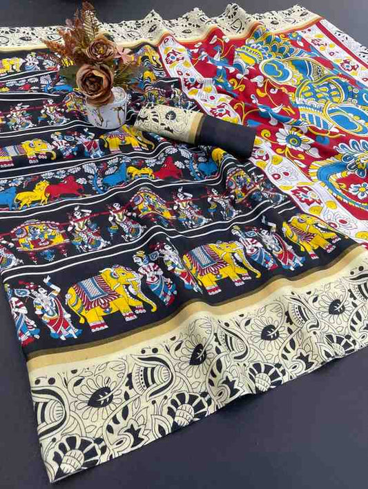 Designer Freehand Saree