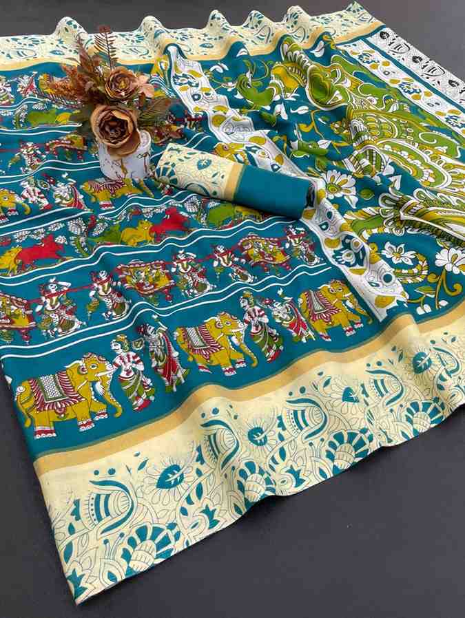 Designer Freehand Saree